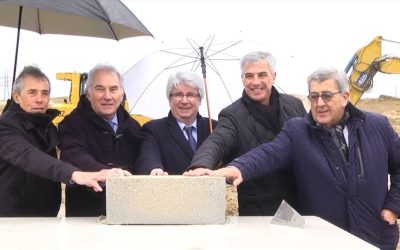 CARCASSONNE : Pose de la 1ere Pierre pour ROCADEST